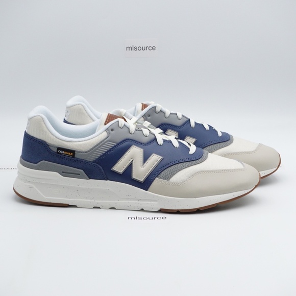 NEW Size 14 Men's New Balance 997H Cordura Sneakers CM997HZO White/Sea Salt - Picture 3 of 7